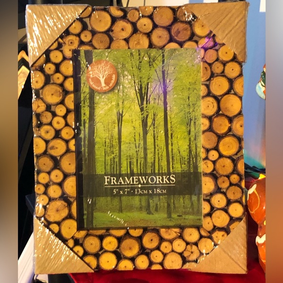 Vintage New Old Stock 5x7 Frameworks real branch slices frame - Picture 3 of 7